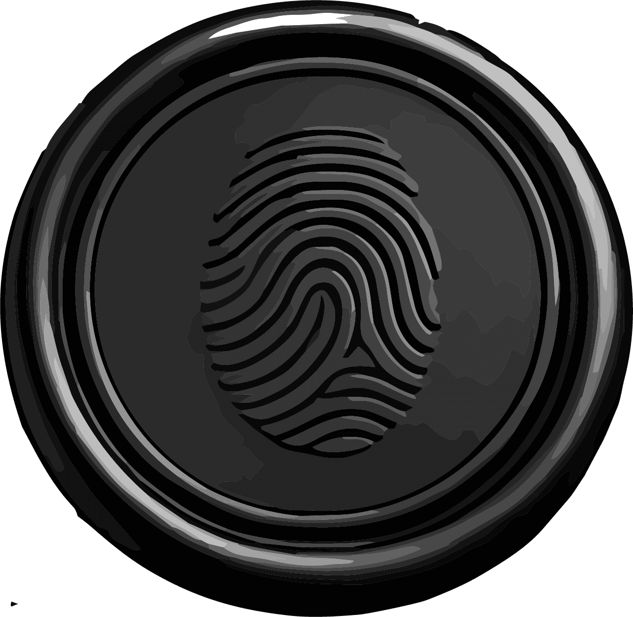 Fingerprint seal representing rebrand